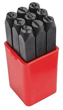 Mannesmann 9teilig Schlagzahlensatz Schrifthöhe: 10 mm (M 245-10)