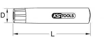 KS Tools Rundlocheisen 19mm (129.2319)