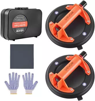 VEVOR Vakuum Saugheber 203mm ABS-Griff 180kg Hubkapazit&auml;t (2er-Pack)