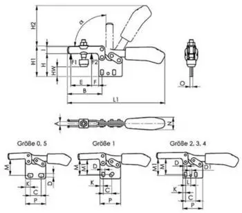 AMF Schubstangenspanner 6873 Gr&ouml;&szlig;e 15, variable Spannweite (554885)