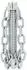 KS Tools Kettenschleuderkopf glatte Kette, 3 Ketten Ø45mm, 22mm (900.2284)