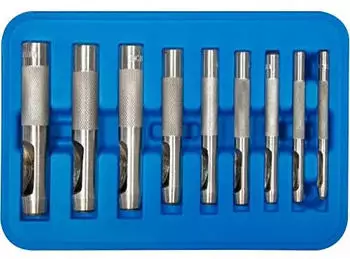 SW-Stahl Locheisen-Satz 9-teilig 3-12mm in Kunststoffkassette (95080L)