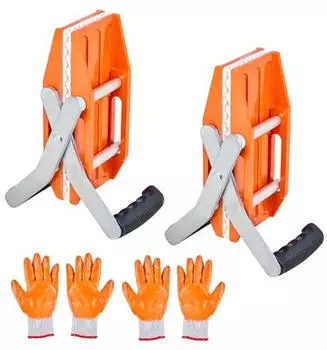 VEVOR Steintr&auml;gerzangen 300kg, 2er-Pack, Gummibeschichtung 0-60mm (GCC-1)