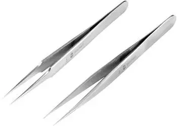 Toolcraft Pinzetten-Set Spitz, superfein 120mm, 2-teilig (TO-5861034)