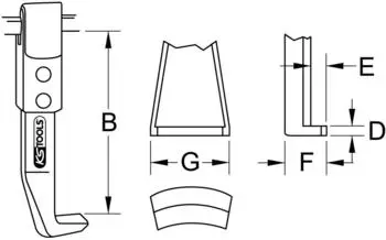 KS Tools Abzughaken 250mm (615.3604)