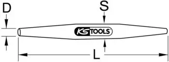 KS Tools BRONZEplus Durchtreiber 18mm (963.2544)