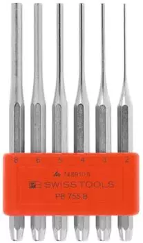 PB Swiss Tools Splintentreiber-Satz verchromt, 6-teilig (755.B)