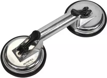 Faithfull Aluminium Pro Saugheber, doppelt, 110kg, &Oslash;120mm (FAISUCPAD2P)