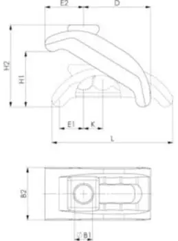 AMF Spanneisen DIN 6314V, T-Nut 14mm, Spannhöhe 10-38mm (70284)