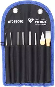 Brilliant-Tools Meißel- und Splintentreiber-Satz, 8-teilig (BT085060)