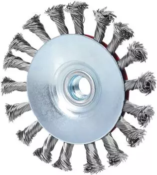 KS Tools Kegelform-Stahldrahtrundbürste rostfrei, 0,5mm, Ø115mm (340.0051)