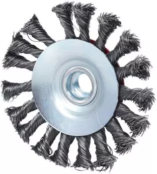 KS Tools Kegelform-Stahldrahtrundb&uuml;rste, rostfrei, 0,5mm, &Oslash;100mm (340.0050)
