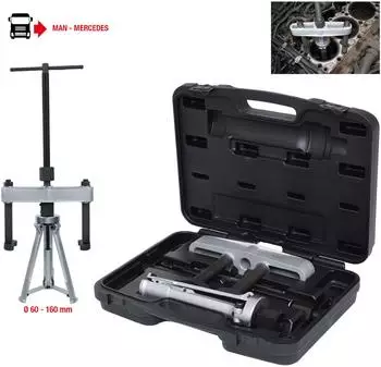 KS Tools Zylinderbuchsen-Auszieher-Satz NKW, 6-teilig, Stahl (460.1815)