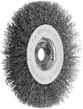 Lessmann Einreihige Rundbürste INOX-Draht 0,30mm, 100x12mm (320361)