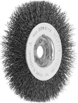 Lessmann Einreihige Rundbürste Stahldraht 0,30mm, ⌀100x12mm (320161)