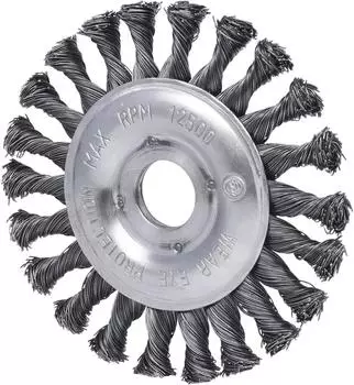 KS Tools Stahldrahtrundb&uuml;rste 0,5mm, &Oslash; 125mm (340.0043)