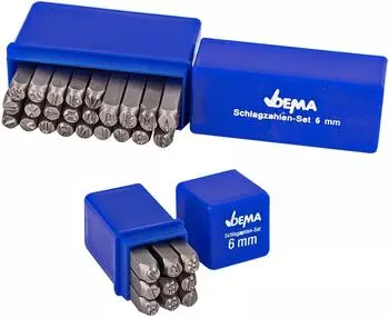 Dema Schlagzahlen & Schlagbuchstaben Set 36-tlg, 6mm