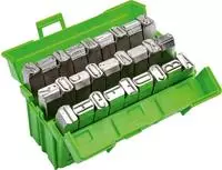 Schlagbuchstabensatz 331 27-tlg.Gro&szlig;buchstaben A-Z Schrift-H.6mm in Ku.-Box
