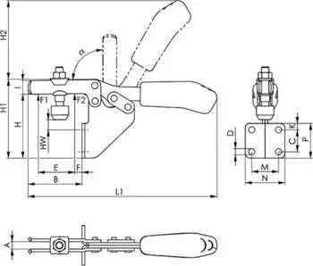 AMF Senkrecht-Spanner 6800 ESD Gr&ouml;&szlig;e 3 (562487)