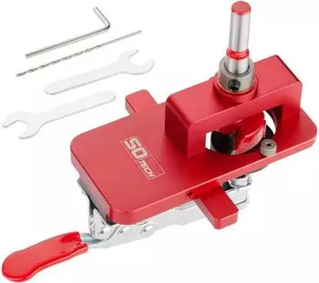 Sotech Bohrschablone BS-35-T52 Alu, kugelgelagert, Topf-&Oslash; 35mm, Bohrabstand 52mm (BS-35-T52)