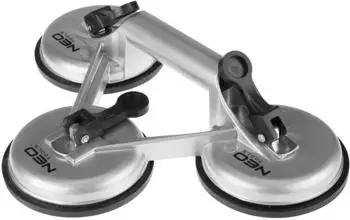 Neo Tools Dreifach-Saugheber aus Aluminium f&uuml;r Glas, 150kg (56-803)
