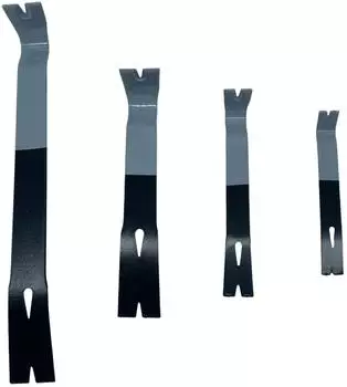 Relaxdays Brecheisen-Set 4-tlg., Metall