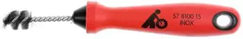 Lessmann Fittingb&uuml;rste gewellter INOX-Draht, Rohr-Innen-⌀ 15mm (56251542)