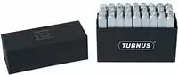 Schlagbuchstabensatz 331 27-tlg.Gro&szlig;buchstaben A-Z Schrift-H.12mm in Ku.-Box