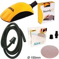 Mirka KIT00ROUND, Mirka Handschleifpapier Roundy Handblock Kit zum Schleifen mit