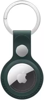 Apple FineWoven keychain for AirTag Dark Green