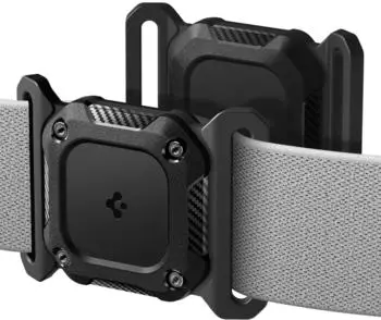 Spigen Tough Armor Haustierhalsband AirTag 1/2 Hülle, schwarz (ACS09780)