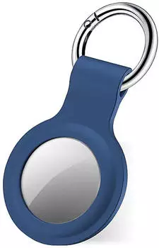 SBS Mobile AirTag Schutzhülle mit Schlüsselanhänger, Silikon, blau (TEAIRTAGCASEB)
