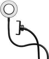 Vlogging Light - LED Selfie Ring Light with Smartphone Holder