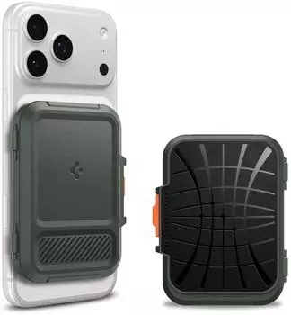 Spigen Lock Fit MagFit MagSafe Kartenhalter, militärgrün (AFA08528)