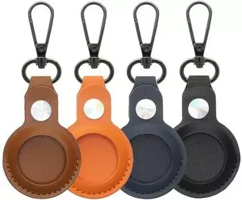 4smarts AirTag Schl&uuml;sselanh&auml;nger-Set, Kunstleder, 4 Farben (540567)