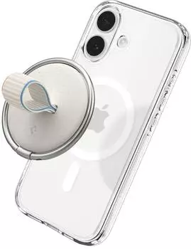 Spigen O-Mag MagFit Magnetischer Handyring für MagSafe, beige (AMP09176)