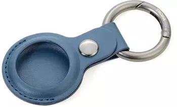 Troika Airtag Cover Schlüsselanhänger mit Karabiner, dunkelblau (KR21-20/DB)