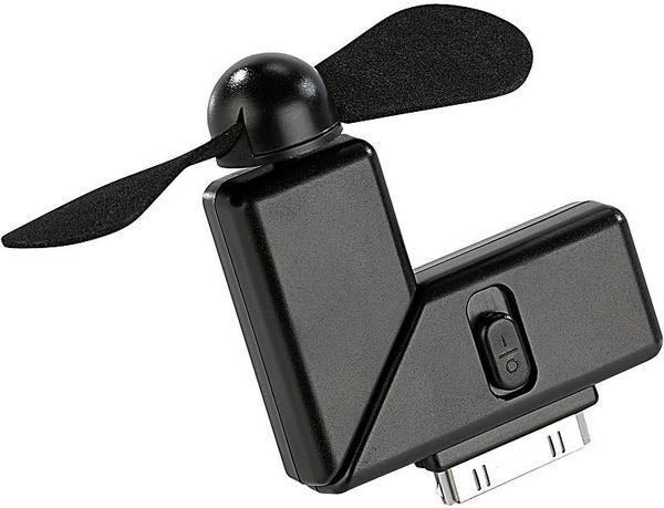 Callstel Mini-Ventilator für iPhone & iPod touch mit Dock-Connector, 30-polig