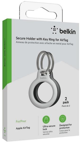 Belkin Secure Holder mit Schlüsselanhänger 2x Weiß/Schwarz