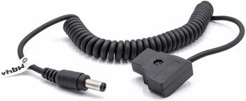 vhbw Spiral Adapter Kabel Anton Bauer D-Tap Stecker männlich auf LED-Stromversorgung männlich