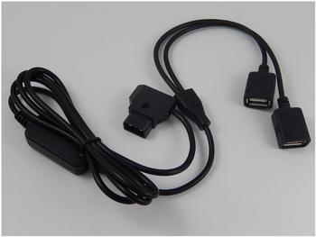 vhbw Adapter Kabel Anton Bauer Dionic D-Tap auf 2x USB weiblich