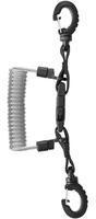 Mares 415717, Mares Lanyard Spiral With Ring Extender Schwarz