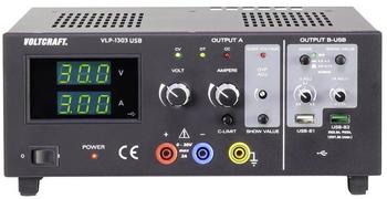 VOLTCRAFT VLP-1303 USB Labornetzgerät, einstellbar 0 - 30V 0.01 - 3A 123W OVP Anzahl Ausgänge 3 x