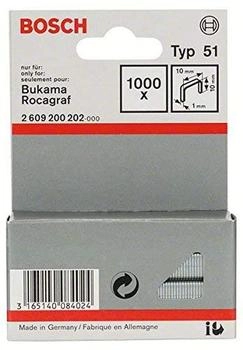 Bosch Flachdrahtklammer Typ 51, 10 x 1 x 10 mm (2609200202)