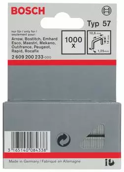 Bosch Flachdrahtklammer Typ 57, 10,6 x 1,25 x 14 mm (2609200233)