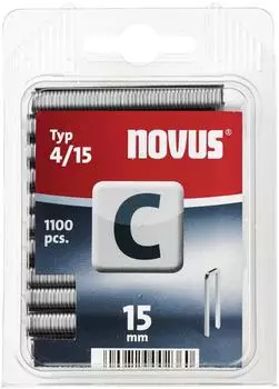 Novus Tackerklammern Schmalrücken Typ C 4/15 mm (042-0390)