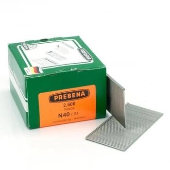 Prebena Stauchkopfnägel (Brads) rostfrei und säurebeständig 40mm (N40CRF)