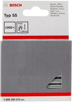 Bosch Schmalrückenklammer Typ 55, 6 x 1,08 x 16 mm (1609200372)
