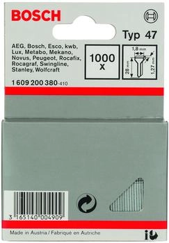 Bosch Tackernagel Typ 47, 1,8 x 1,27 x 28 mm, 1000er-Pack (1609200380)