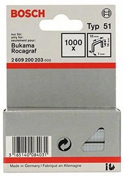 Bosch Flachdrahtklammern Typ 51 14 x 10 mm (2609200203)
